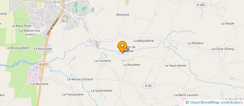 localisation de l'entreprise MADAME EDITH LEPARQUIER  CAROLLES