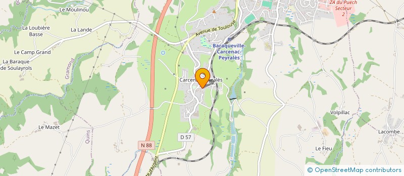 localisation de l'entreprise MADAME EDITH LODETTI à BOUSSAC