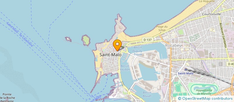 localisation de l'entreprise MADAME EDITH LOMET à SAINT-MALO