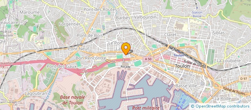 localisation de l'entreprise MADAME EDITH LORRAIN  TOULON