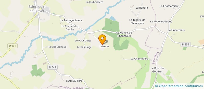 localisation de l'entreprise MADAME EDITH LOUVET à SAINT-JOUIN-DE-BLAVOU