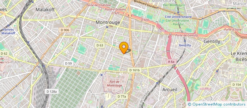 localisation de l'entreprise MADAME EDITH MAGNAN à MONTROUGE