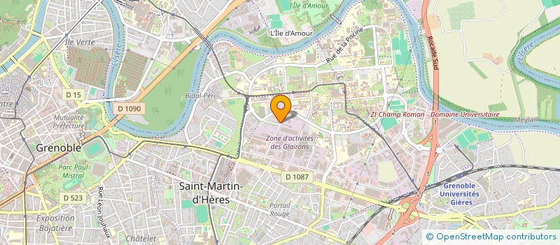 localisation de l'entreprise MADAME EDITH MALISAN  SAINT-MARTIN-D'HERES