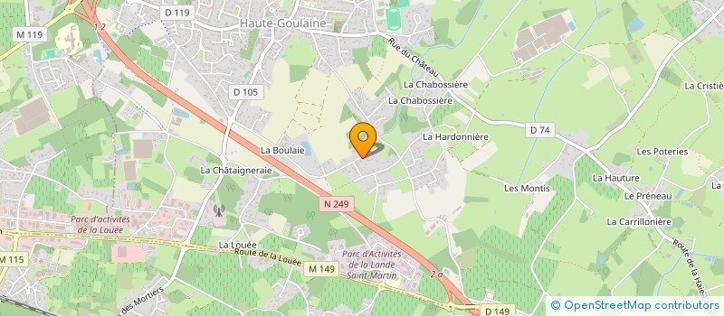 localisation de l'entreprise MADAME EDITH MARCHAND à HAUTE-GOULAINE