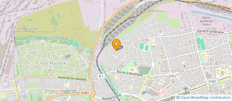 localisation de l'entreprise MADAME EDITH MARICOT à DUNKERQUE