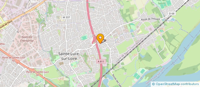 localisation de l'entreprise MADAME EDITH MARTIN  SAINTE-LUCE-SUR-LOIRE