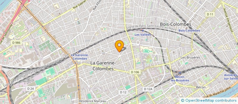 localisation de l'entreprise MADAME EDITH MARTINS à LA GARENNE-COLOMBES