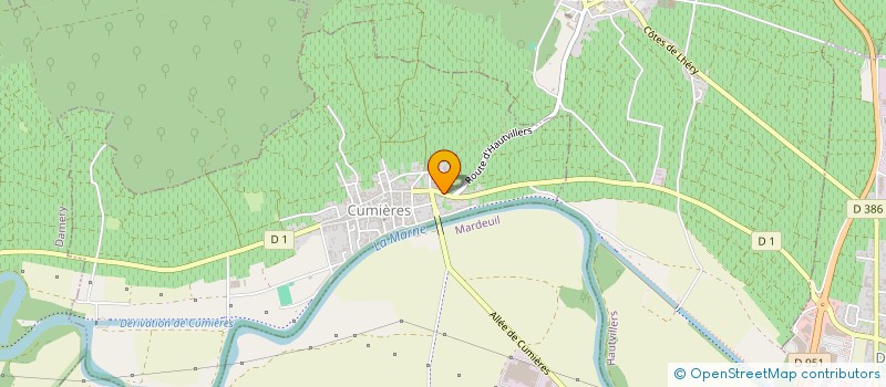 localisation de l'entreprise MADAME EDITH MERIGOT  CUMIERES