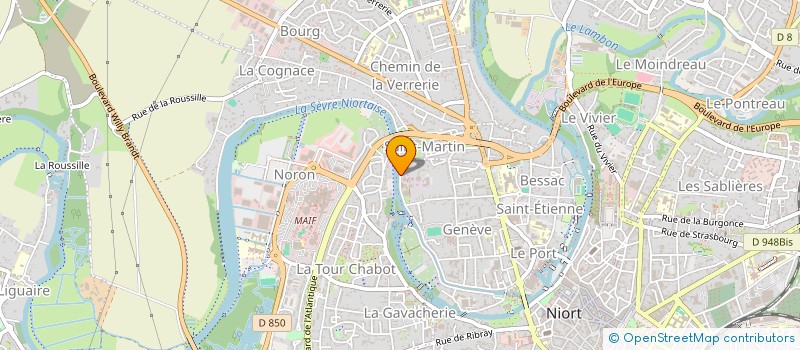localisation de l'entreprise MADAME EDITH MICHEL à NIORT
