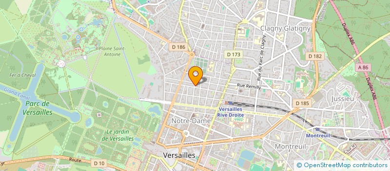 localisation de l'entreprise MADAME EDITH MICHELET à VERSAILLES