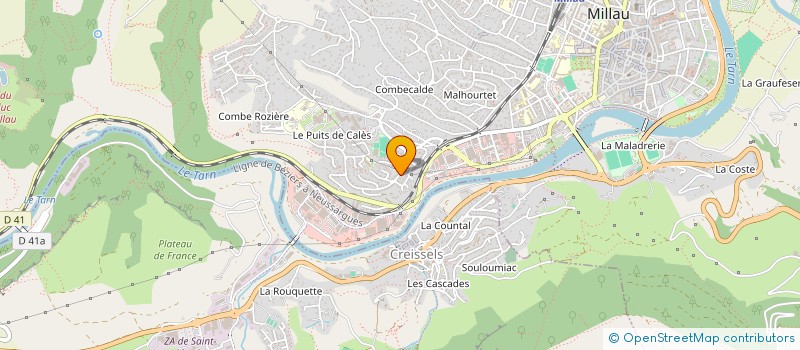 localisation de l'entreprise MADAME EDITH MONTI  MILLAU