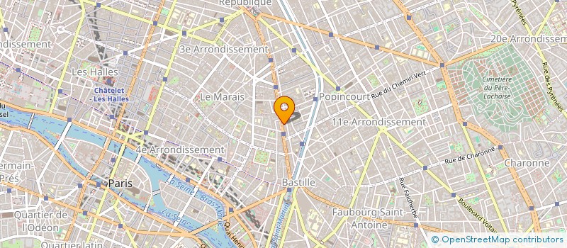 localisation de l'entreprise MADAME EDITH OSORIO RIBAS  PARIS