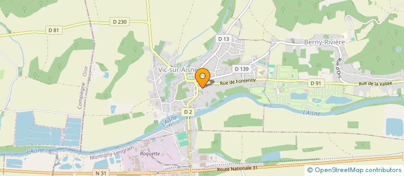 localisation de l'entreprise MADAME EDITH PAMART  VIC-SUR-AISNE