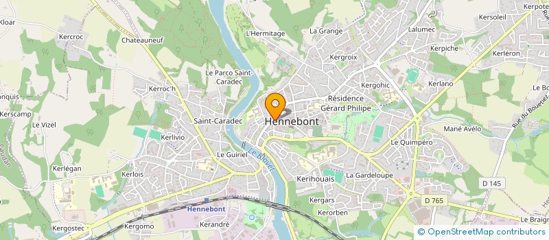 localisation de l'entreprise MADAME EDITH PASCO  HENNEBONT