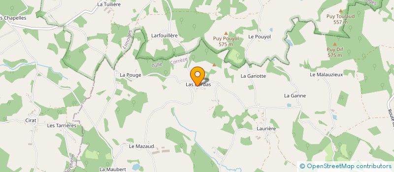 localisation de l'entreprise MADAME EDITH PENAUD  MEILHARDS