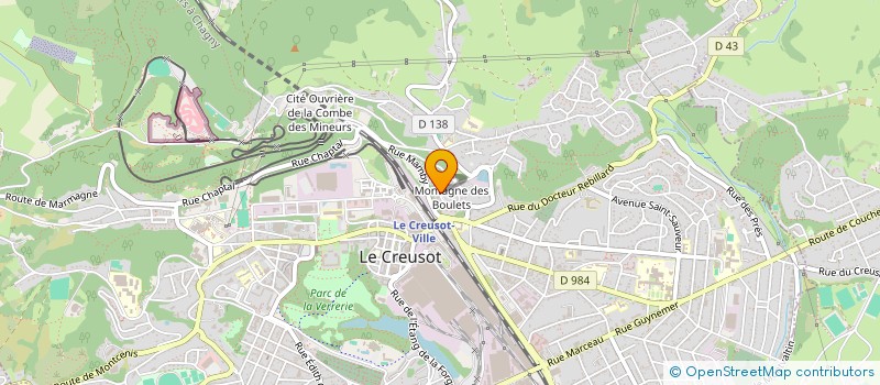 localisation de l'entreprise MADAME EDITH PERRON  LE CREUSOT