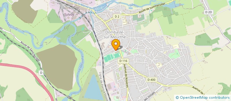 localisation de l'entreprise MADAME EDITH PETITGAND  DOMBASLE-SUR-MEURTHE