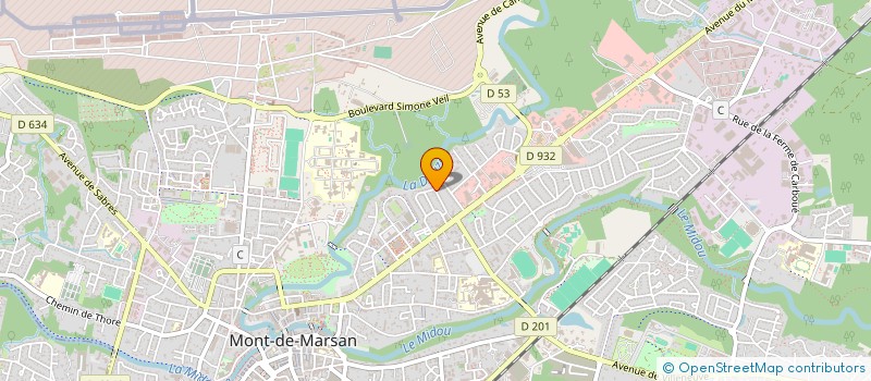 localisation de l'entreprise MADAME EDITH RAMBERT  MONT-DE-MARSAN