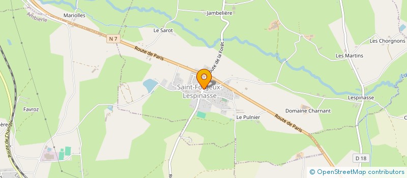 localisation de l'entreprise MADAME EDITH RAQUIN  NOAILLY