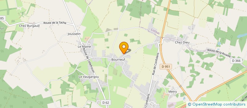 localisation de l'entreprise MADAME EDITH RAYNAUD  CHASSENEUIL-SUR-BONNIEURE