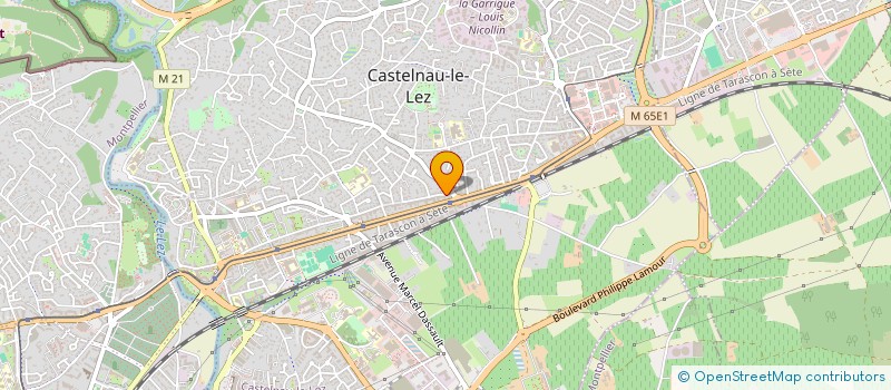 localisation de l'entreprise MADAME EDITH REBEYROLLES  CASTELNAU-LE-LEZ