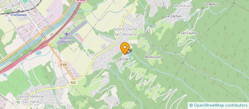 localisation de l'entreprise MADAME EDITH ROMANET  NOTRE-DAME-DES-MILLIERES