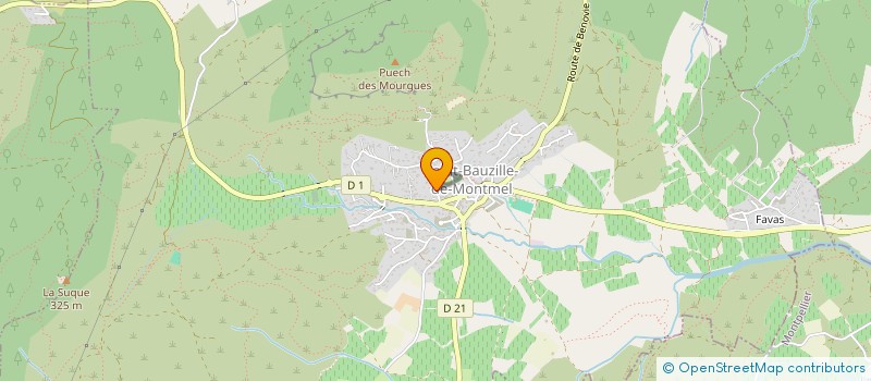 localisation de l'entreprise MADAME EDITH ROUVIERE  SAINT-BAUZILLE-DE-MONTMEL