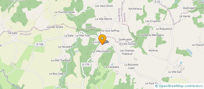 localisation de l'entreprise MADAME EDITH SAMSON  MENEAC