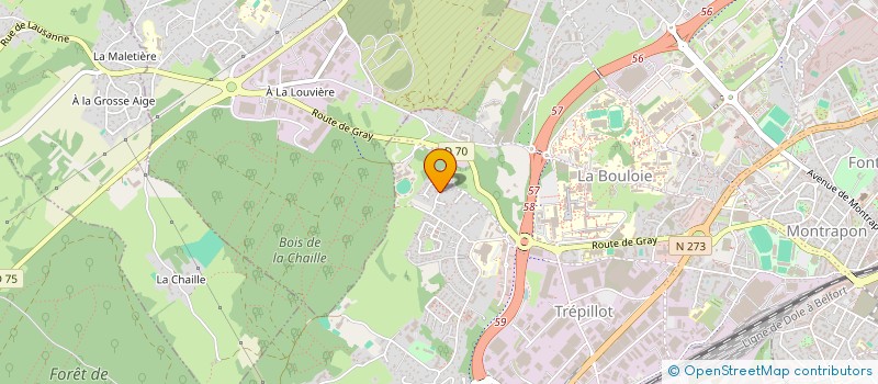 localisation de l'entreprise MADAME EDITH SORIANO  BESANCON