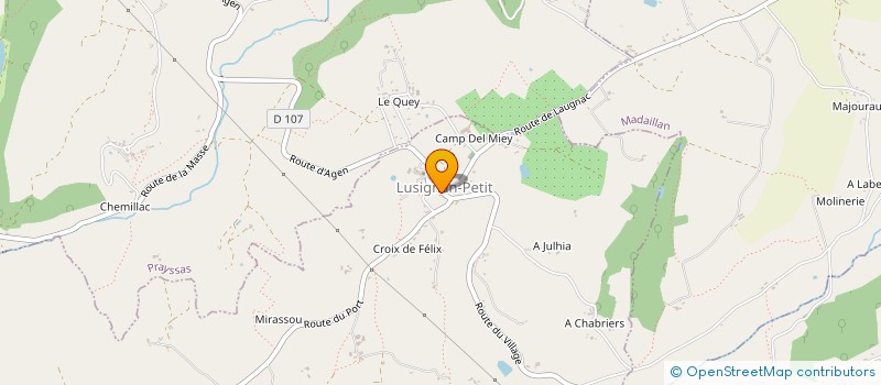 localisation de l'entreprise MADAME EDITH STALTER  LUSIGNAN-PETIT