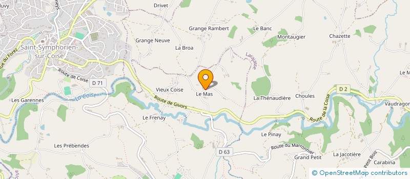 localisation de l'entreprise MADAME EDITH TROLLIET  COISE