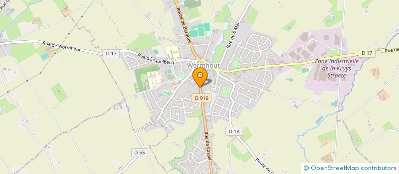 localisation de l'entreprise MADAME EDITH VANNOBEL  WORMHOUT