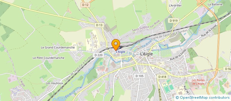 localisation de l'entreprise MADAME EDITH VASSARD à L'AIGLE