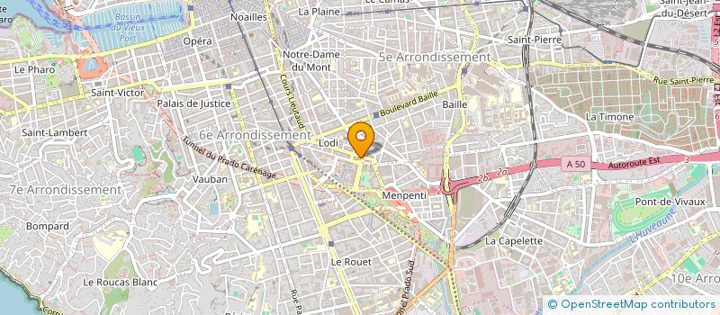 localisation de l'entreprise MADAME EDITH VASSAUX  MARSEILLE
