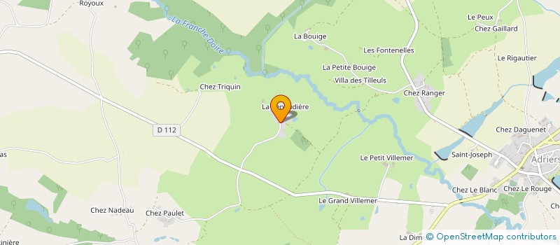 localisation de l'entreprise MADAME EDITH VERGNAUD  ADRIERS