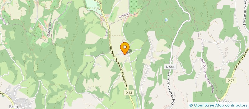 localisation de l'entreprise MADAME EDITH VIOSSAT  SAINT-DONAT-SUR-L'HERBASSE