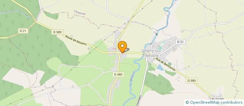 localisation de l'entreprise MADAME EDMEE FORESTIER à JALIGNY-SUR-BESBRE