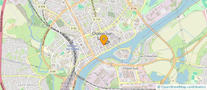 localisation de l'entreprise MADAME EDMEE FREDIN  CHALON-SUR-SAONE