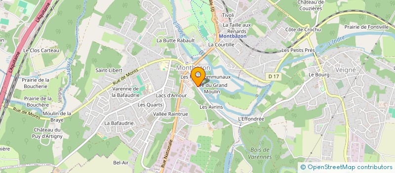 localisation de l'entreprise MADAME EDMEE FUX  MONTBAZON