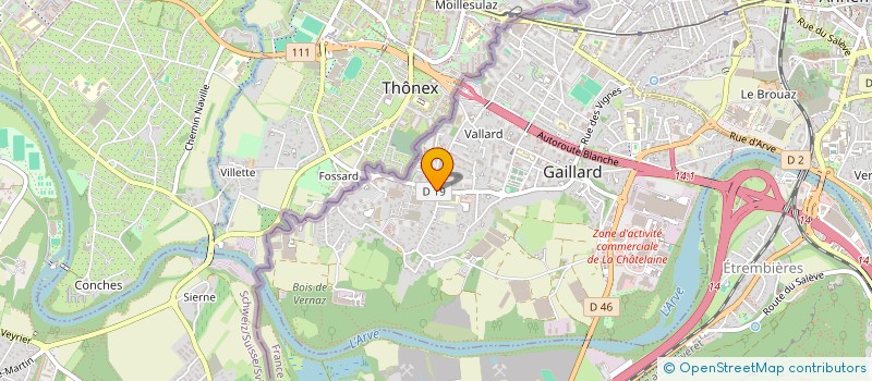 localisation de l'entreprise MADAME EDMEE LEGRAND à GAILLARD