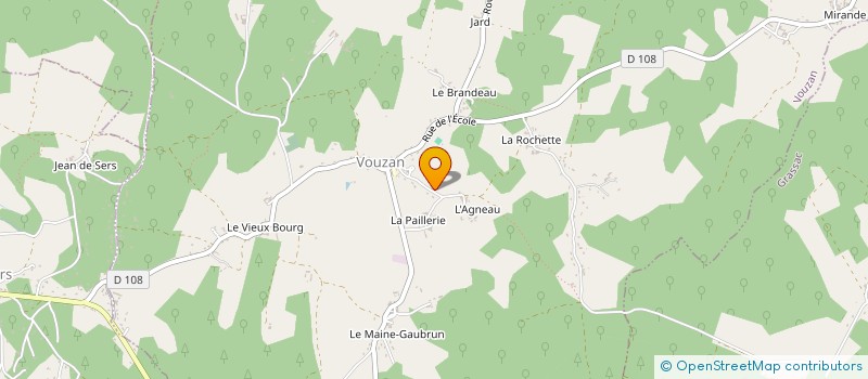 localisation de l'entreprise MADAME EDMONDE MENARD à DIGNAC
