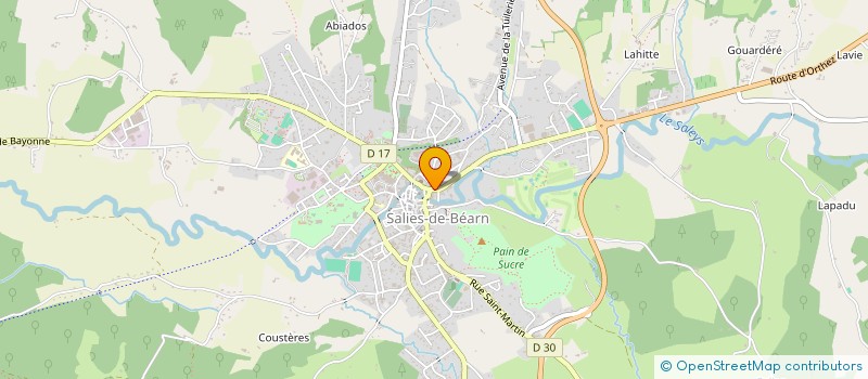 localisation de l'entreprise MADAME EDMONDE SIGNORET à SALIES-DE-BEARN