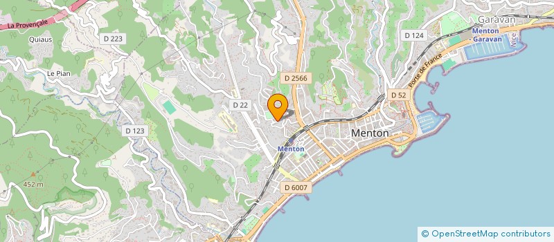 localisation de l'entreprise MADAME EDNA ALVES CARDOSO  MENTON