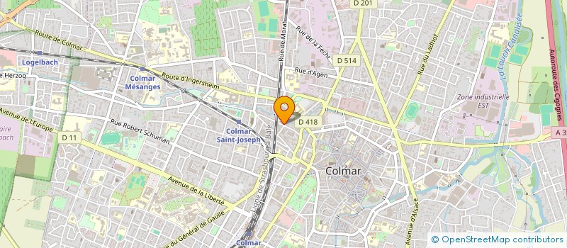 localisation de l'entreprise MADAME EDNA MENDES DOS REIS  COLMAR