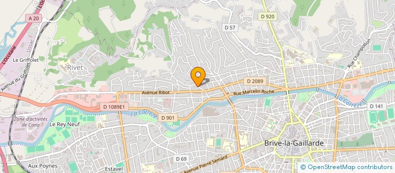 localisation de l'entreprise MADAME EDNA SWANA à BRIVE-LA-GAILLARDE