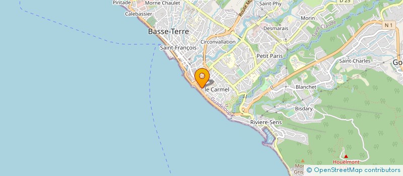 localisation de l'entreprise MADAME EDOUARD ROSELLO à LES ABYMES