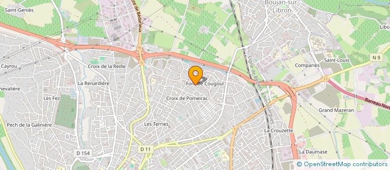 localisation de l'entreprise MADAME EDWIGE ARENE  BEZIERS