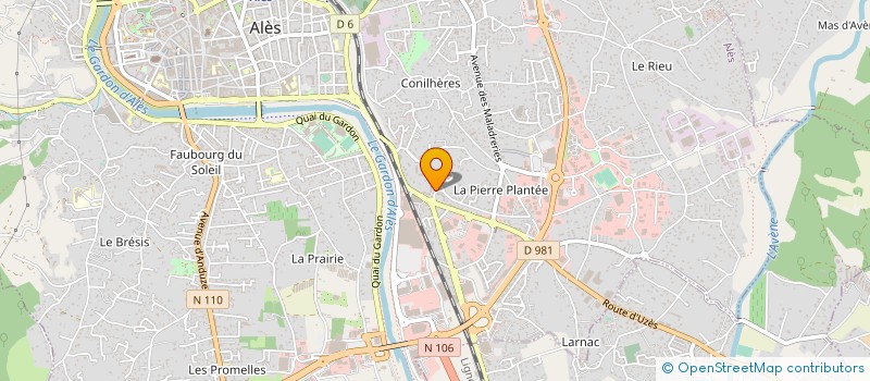 localisation de l'entreprise MADAME EDWIGE AUDISIO  ALES