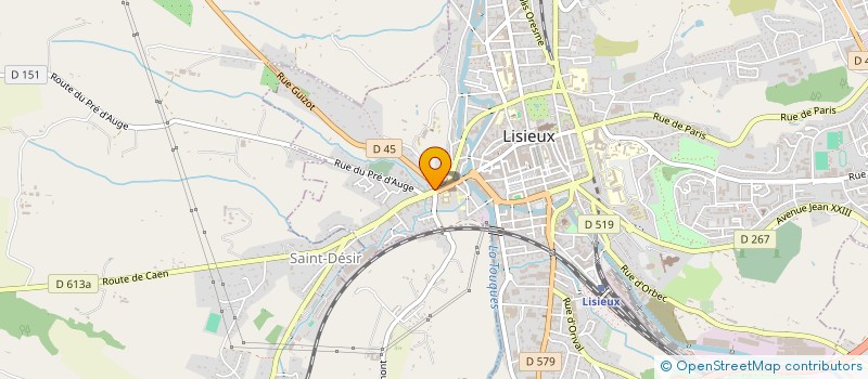localisation de l'entreprise MADAME EDWIGE AUDRY à LISIEUX