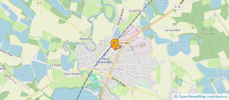 localisation de l'entreprise MADAME EDWIGE BACHELERY  VILLARS-LES-DOMBES